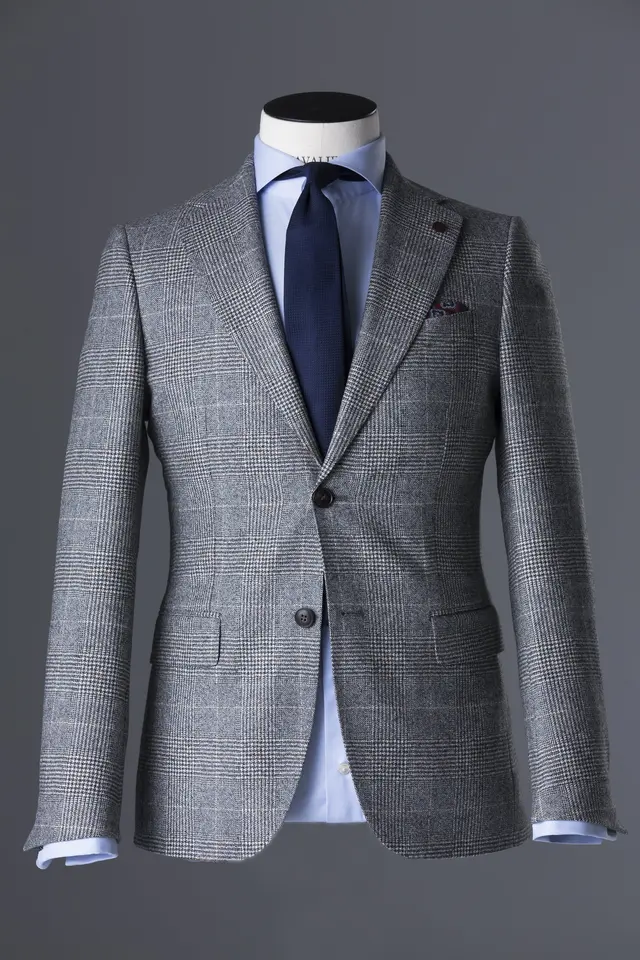 Grå rutete dress