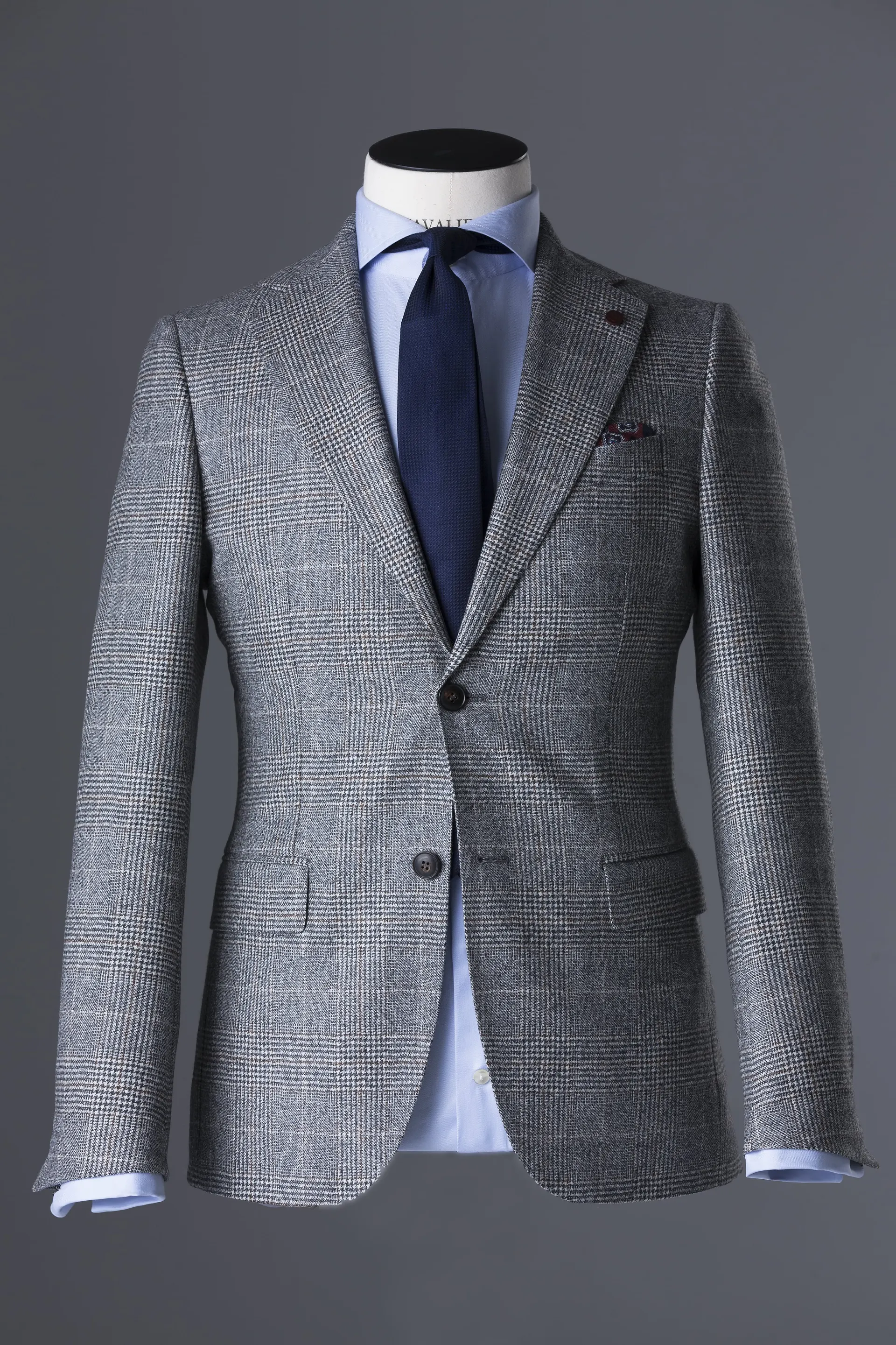 Grå rutete dress